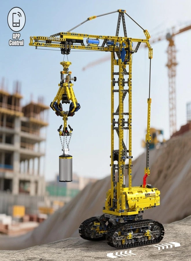 Technik Crawler Crane (17059) - APP Remote Control MOC Mobile Construction Model