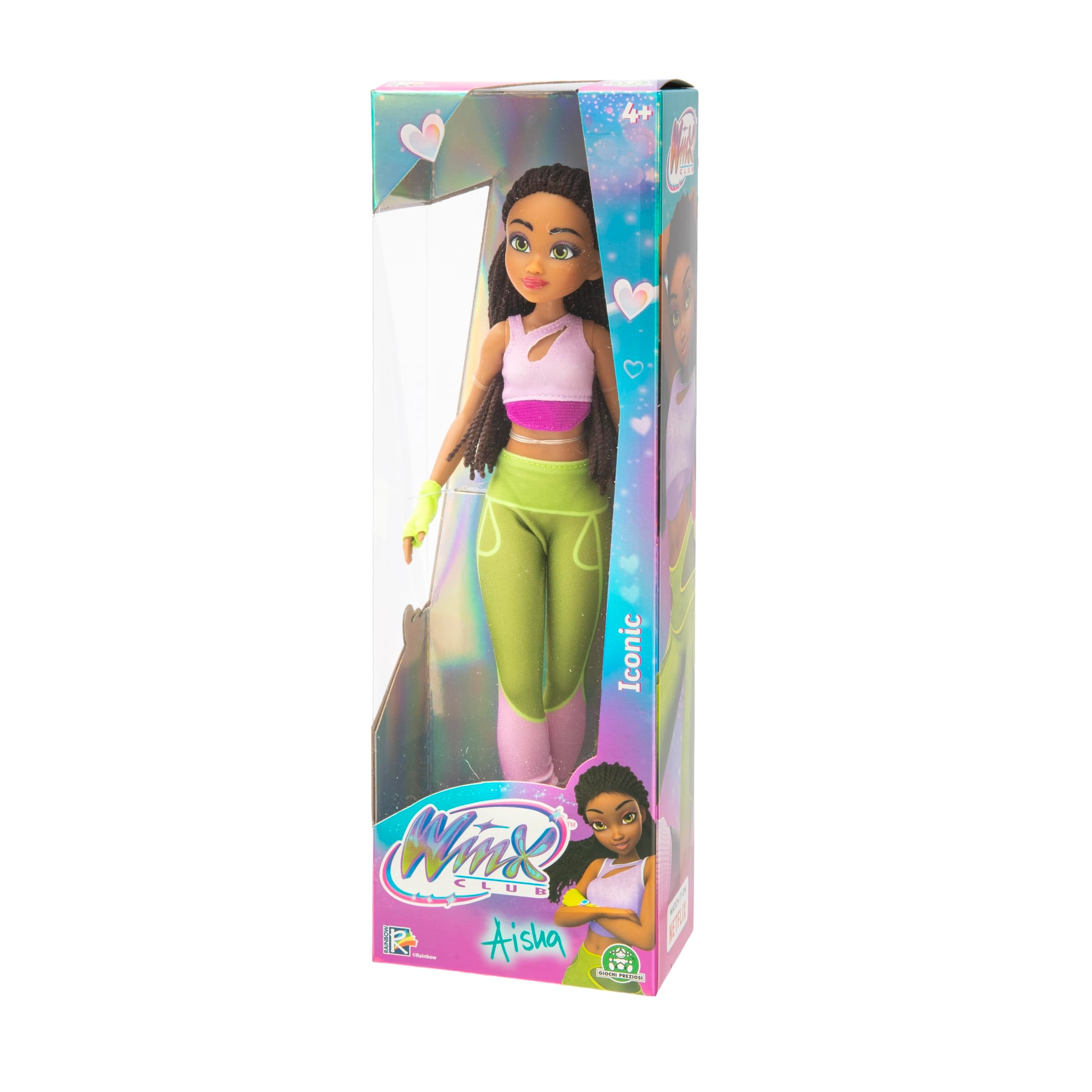 Aisha Doll - 27 cm Purple and Green Ages 4+