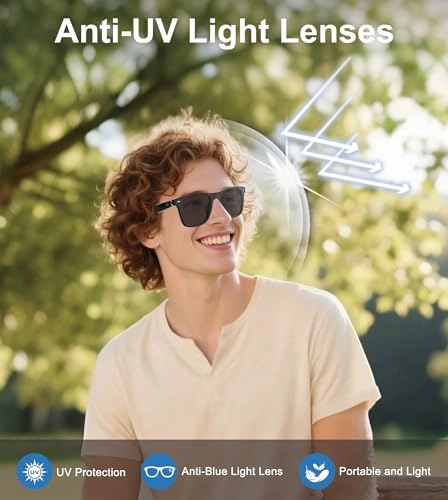 AI Smart Glasses - 116 Languages Bluetooth 5.4 UV400