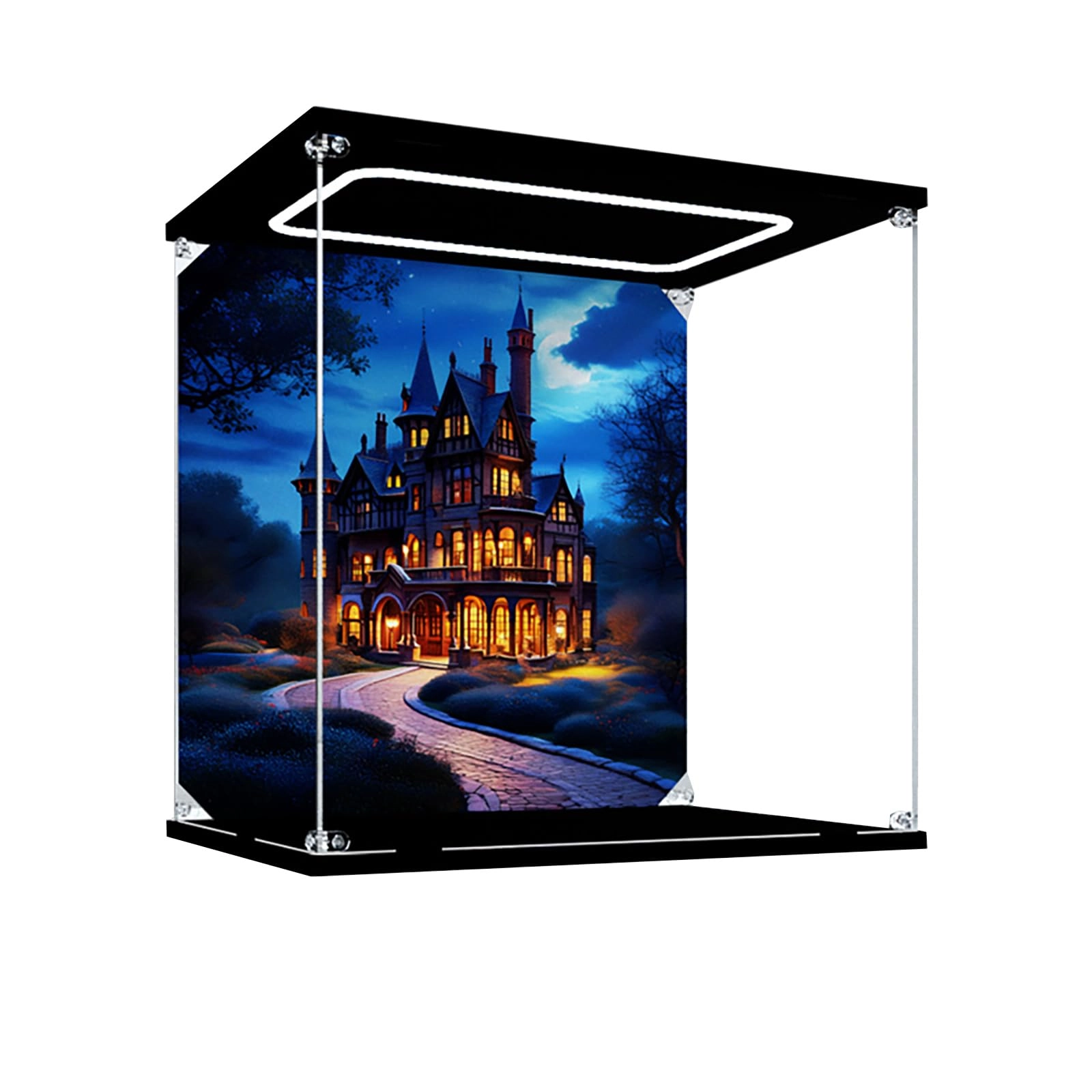 bodamaike Acrylic Display Case - 76453 35 x 25 x 35 cm Light Panel Type
