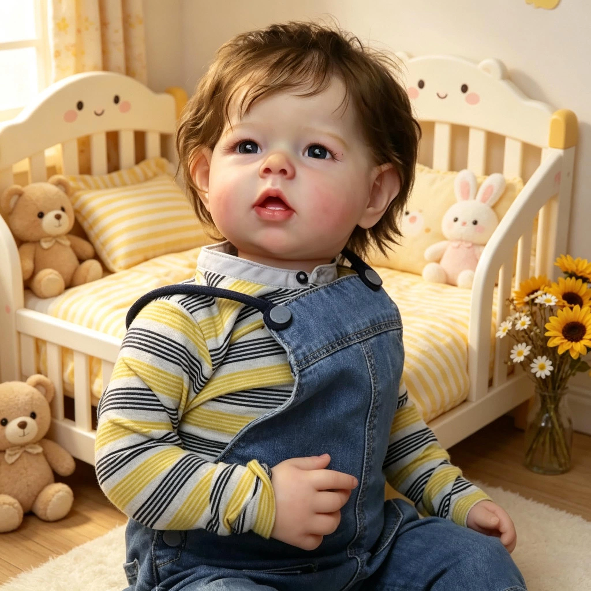 Liam Reborn Baby Doll - 20 inch Vinyl Boy Blonde Hair Ages 3+