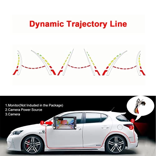 Fisheye Vehicle Car Rear View Camera - Night Vision RCA 1280*720 Pixels