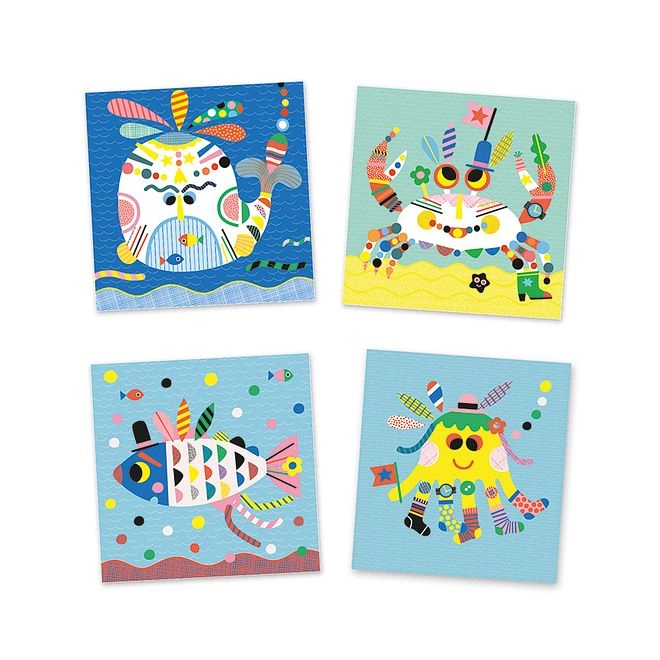 Sea Creatures Sticker Book 6 pcs