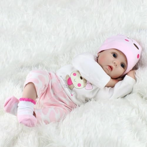 Reborn Baby Doll - 22 Inches / 55 cm Silicone Ages 3+