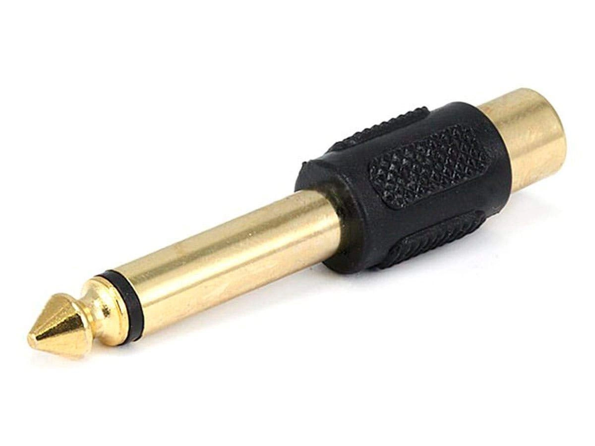 Monoprice TS Mono Plug to RCA Jack Adapter