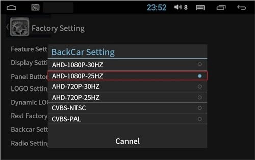 Rear View Camera Fisheye - Night vision Wired 1080P