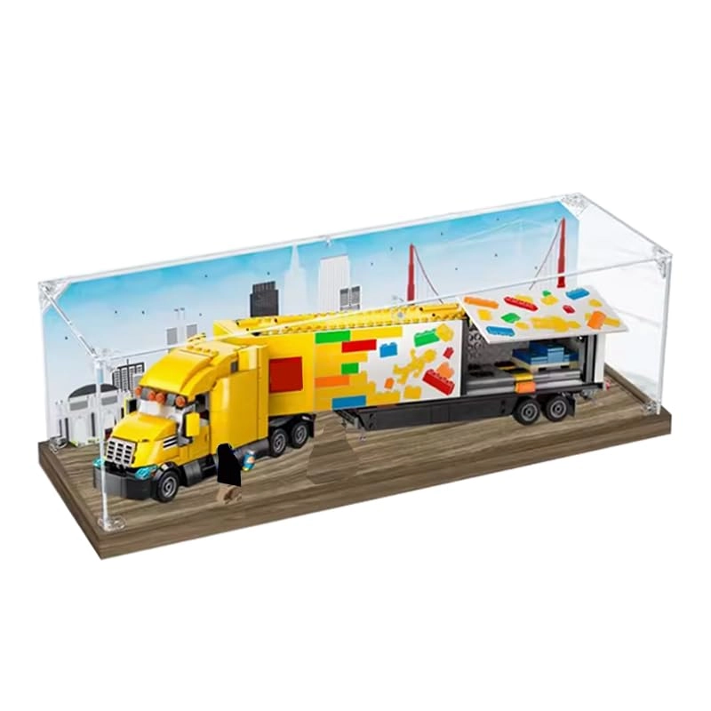 HCAEIOFJ Acrylic Display Case for Lego City 60440 - 50x15x15cm