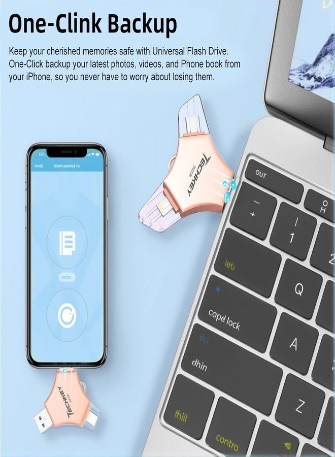 USB 3.0 Flash Drive - USB/Lightning/Type C 256GB
