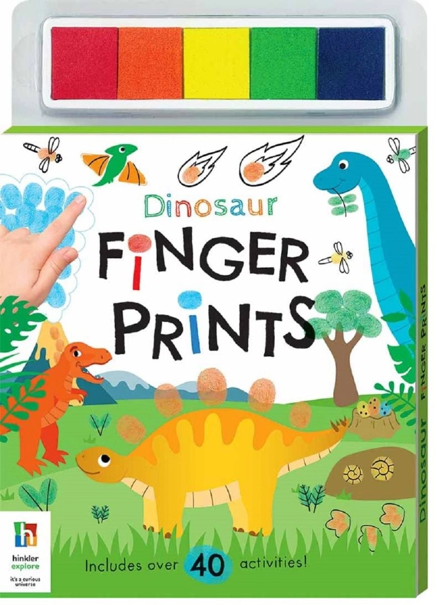 Hinkler Dinosaurs Finger Prints Kit - 3-6 Years