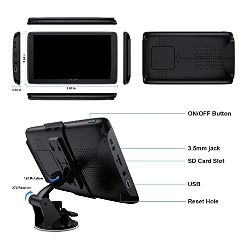 GPS Navigator 4589032750 - 7 inch 256MB+8GB 49 countries