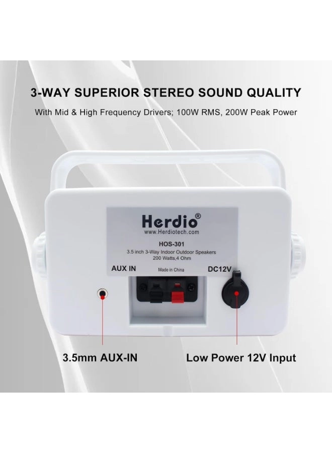 Indoor Outdoor Speakers - 200 Watt