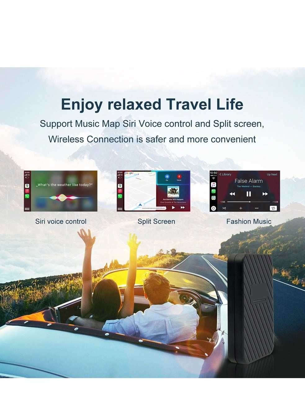 Wireless CarPlay Adapter - Bluetooth iPhone iOS 10+