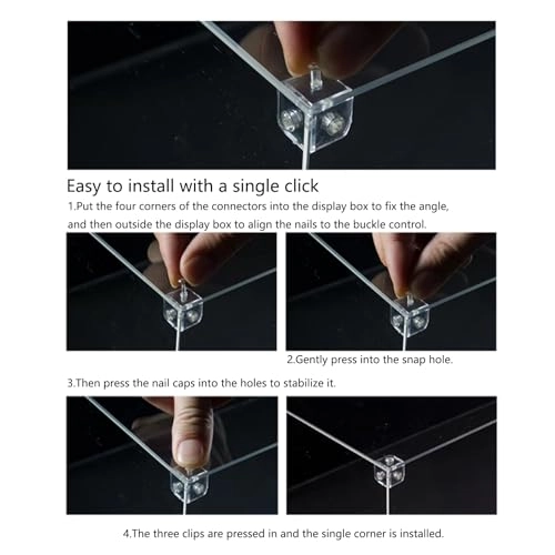 Acrylic Dustproof Display Case - 55x23x23 cm 3mm