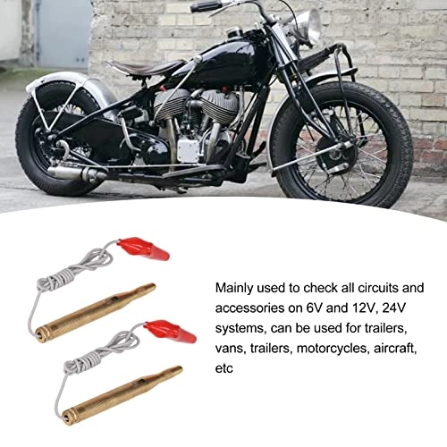 Automotive Voltage Test Pen - DC6–24V crocodile clips