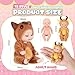 Mini Reborn Baby Doll - 12 Pcs 4 Inch PVC Clothes Set