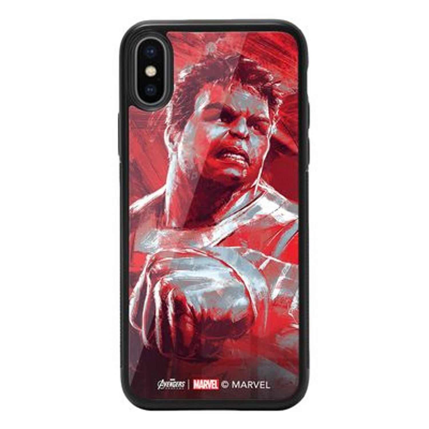 Wackylicious iPhone XS Cover - TPU Bumper Case + Tempered Glass Back Back Case