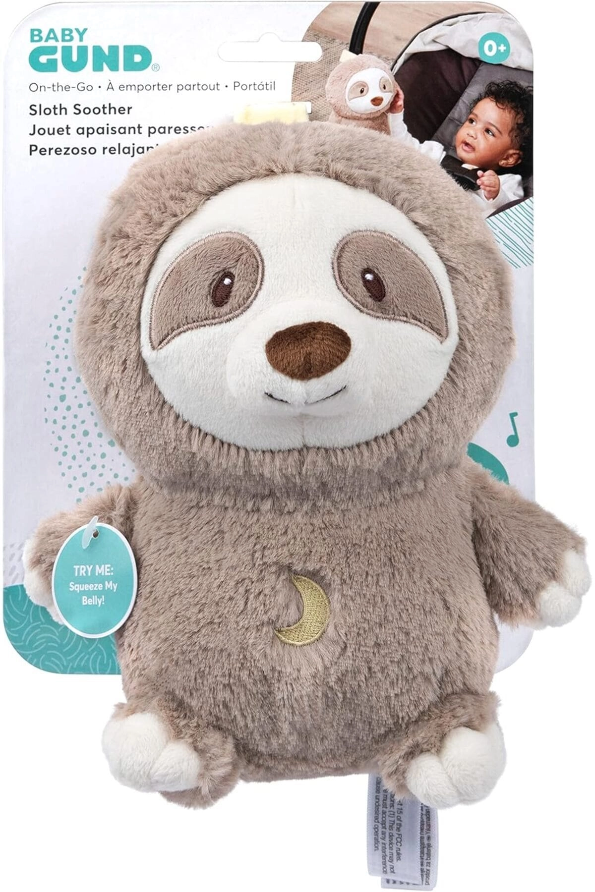 GUND Sloth On The Go Sloth Soother