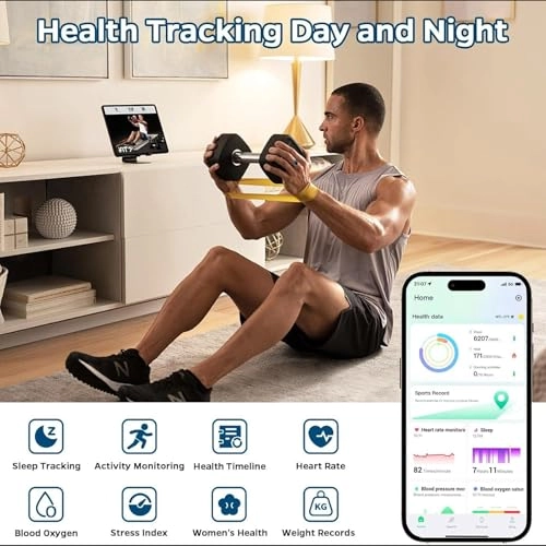 Bluetooth Smart Ring - Sleep Monitoring Heart Rate Blood Oxygen