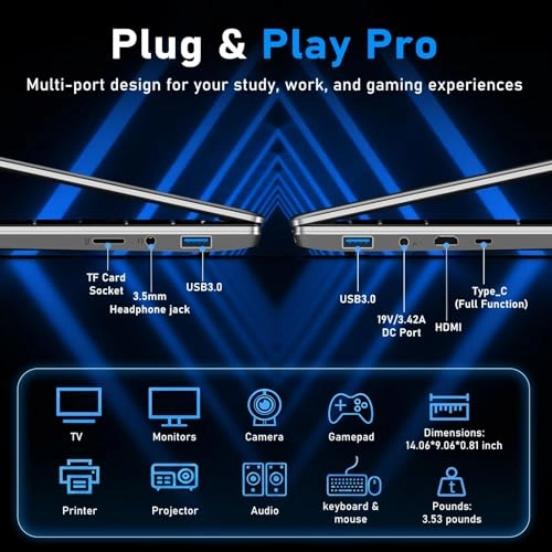 LAITMIN G5 - 15.6'' Ryzen 7 5700U 16GB DDR4 1TB SSD