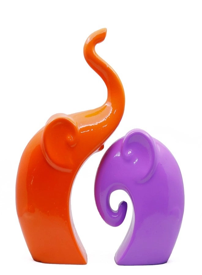 Charm Elephant Couple - Polyresin