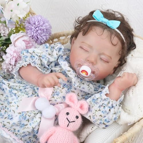 Reborn Baby Doll - 20 inch Soft Cloth Body Sleeping Ages 3+