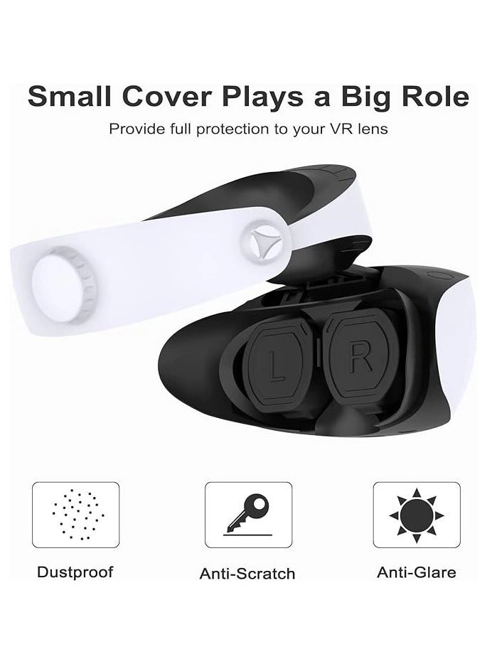 Protector Cover Set - Sweatproof Washable + Silicone Headset Cover + Face Cushion Cover Pad + Lens Dust Cover + Controller Thumb Grips - 2 Pack