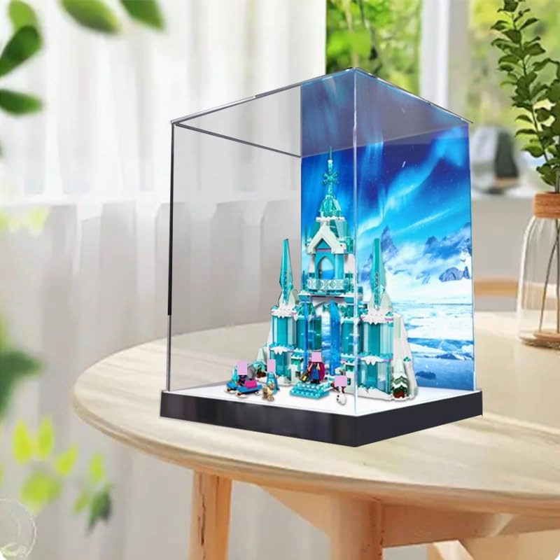 Clear Acrylic Display Case (43244) - 33x20x40cm High Bottom+background