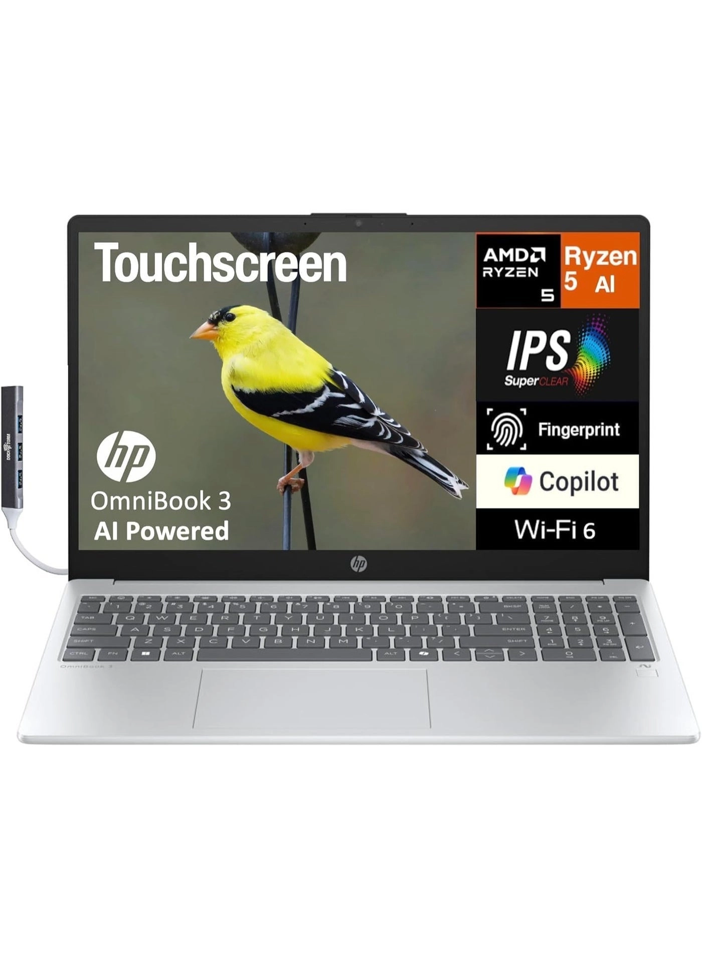 OmniBook 3 Copilot+ - 15.6'' Ryzen AI 5 330 16GB DDR5 512GB SSD