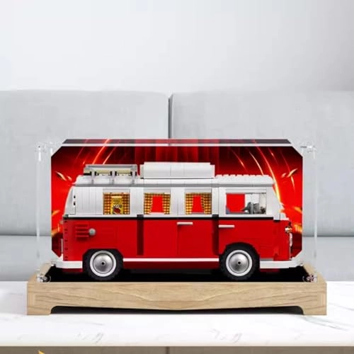 Figures Display Box - 36x18x18cm Acrylic Log+background B