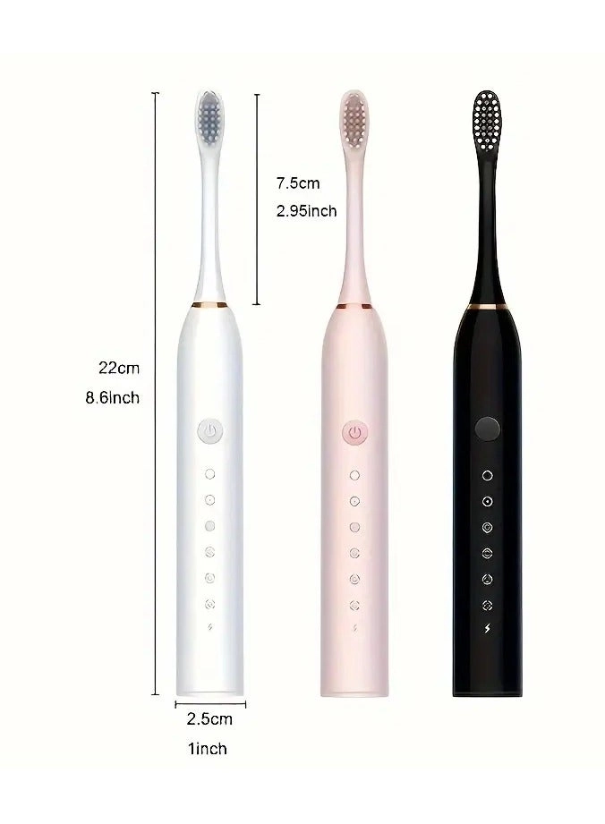 Sonic Electric Toothbrush - 4 Brush Heads 6 Modes
