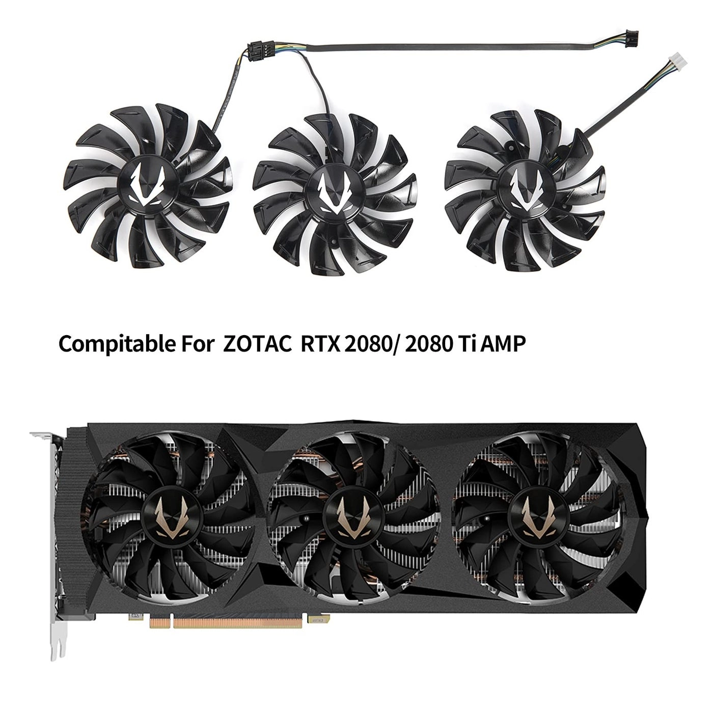 RTX 2080 Ti AMP - GPU Fan Replacement Full Set