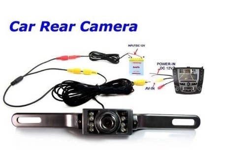 IR Night Vision Car Rear View Camera - 7 infrared RCA 656 492 pixels