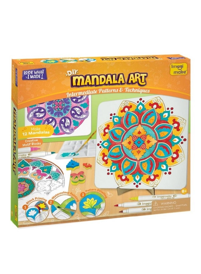 Imagimake Mandala Art Kit - Coloring & Painting Girls 9-12 Cream