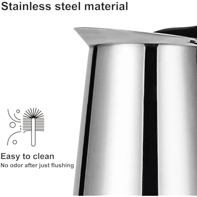 Moka Pot - 6 Cup Stainless Steel Stovetop