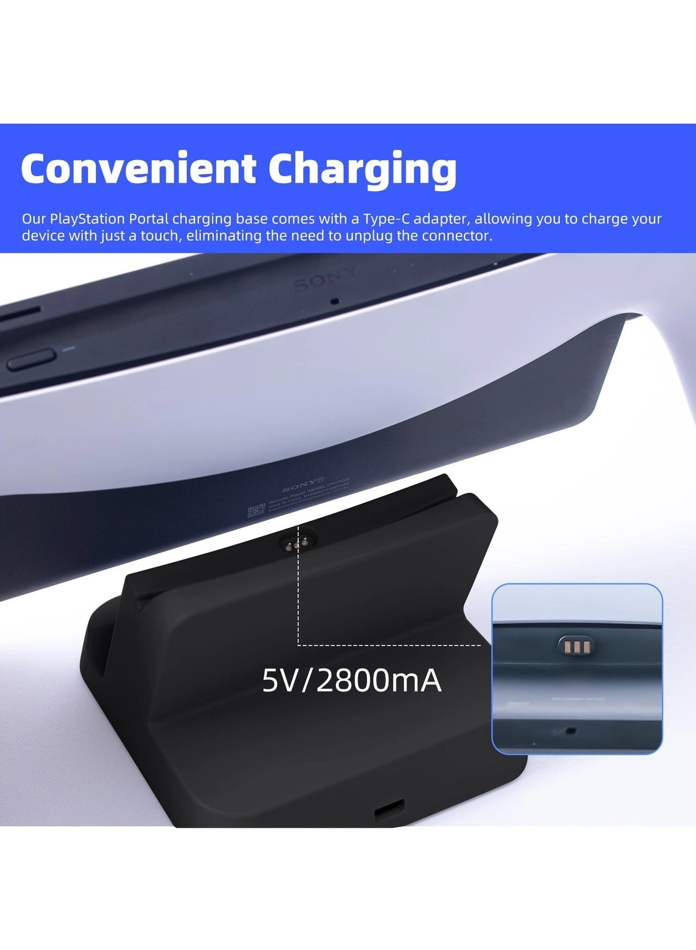 PS Portal Charging Dock - Type-C LED Indicator