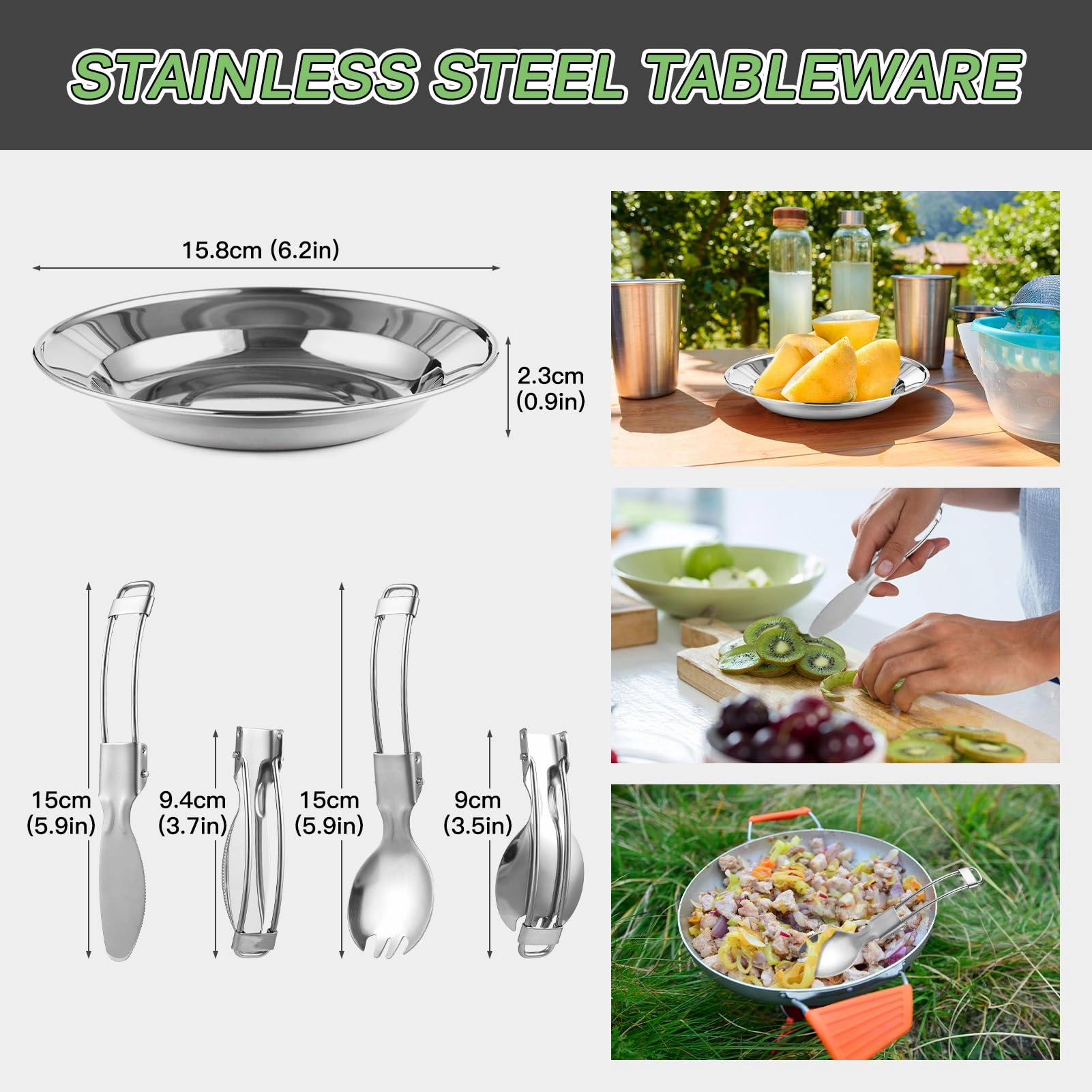 Camping Cookware Kit - 22PCS 2L