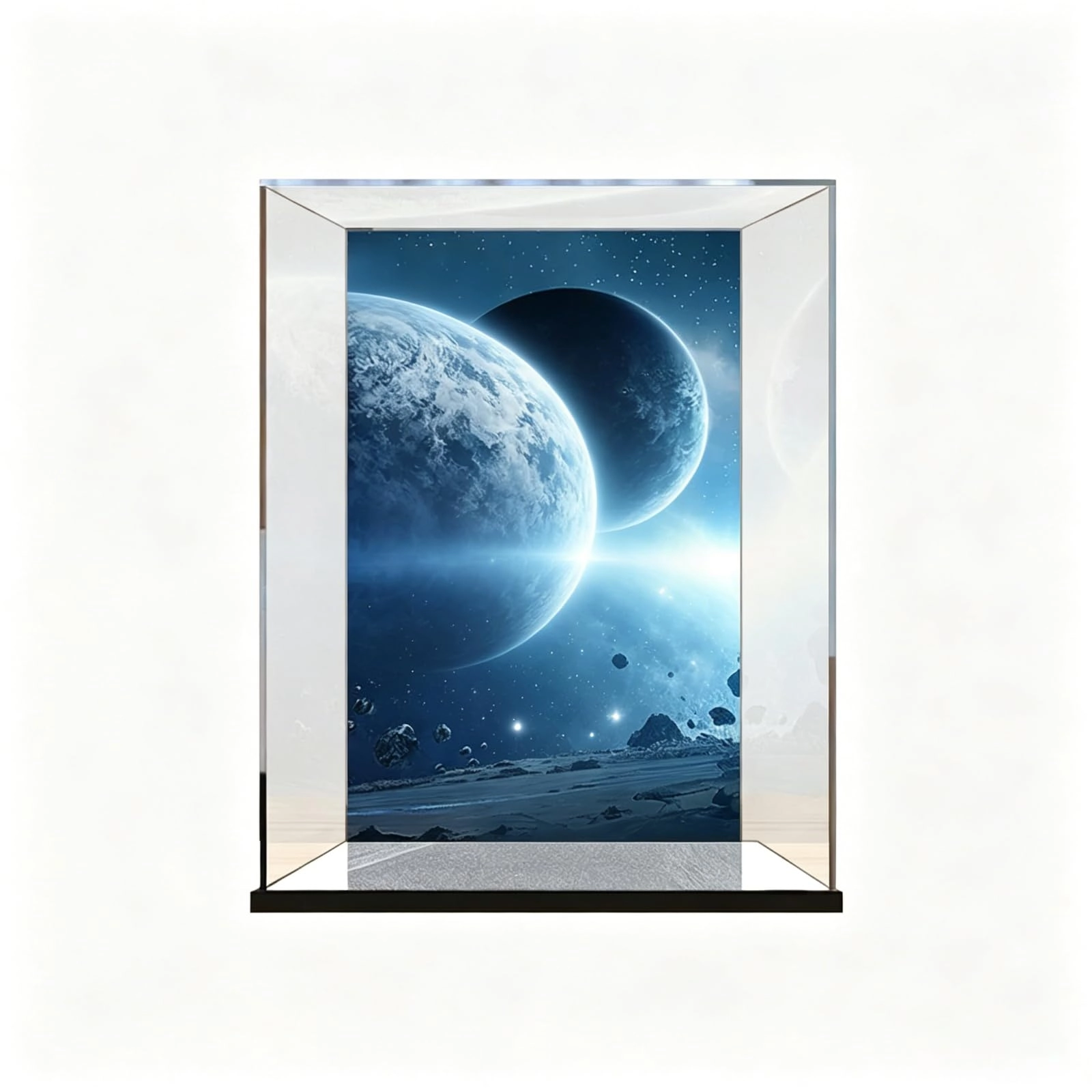 LeafLane Acrylic Display Case for 75349 - 15 x 15 x 25 cm Mirror-background