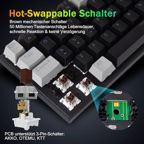 60% Mechanical Keyboard - US Wired