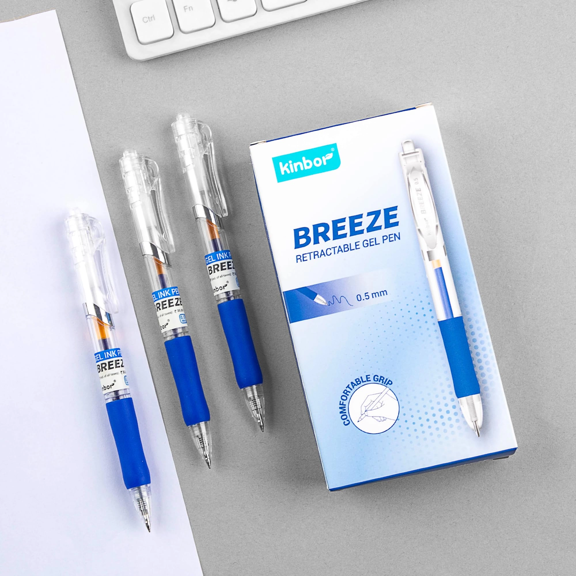 Breeze Gel Pen - Pack of 5 0.5mm