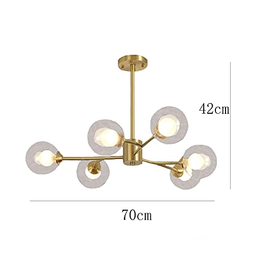 Molecular Chandelier - G9 Copper and glass 90*27*30cm