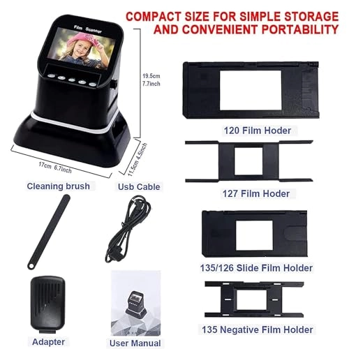 Film Scanner - 22MP 14MP 1080P LCD