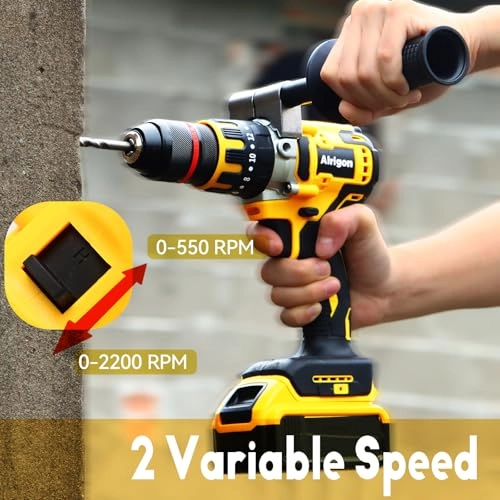 Cordless Hammer Drill - 20 Volts Brushless Motor 33,000 IPM