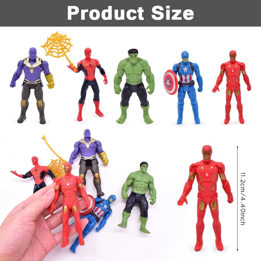 Heros Figures Set - Superhero - 5 pcs
