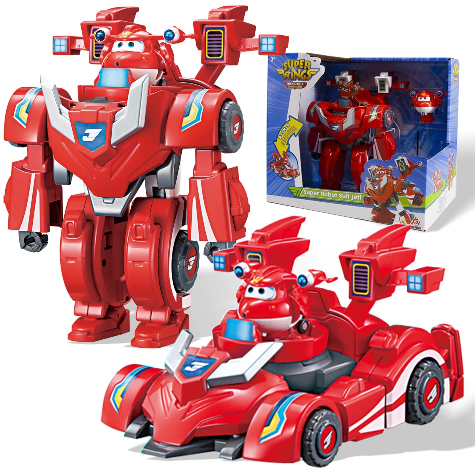 Alpha Group Robot-Racing Car Transforming Toys - Jett 7 Inches 2 Inches