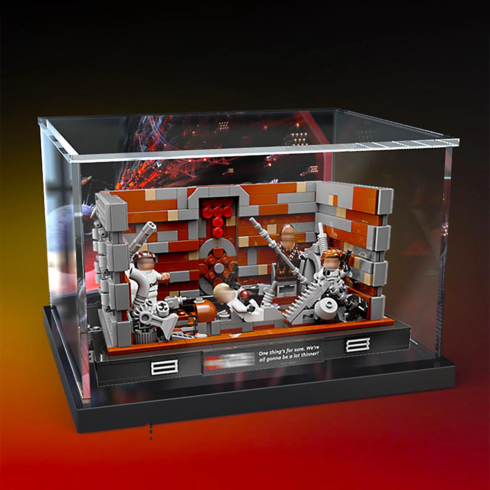 China Acrylic Display Case - for 75339 9.8x7.87x5.9 inches Background-a