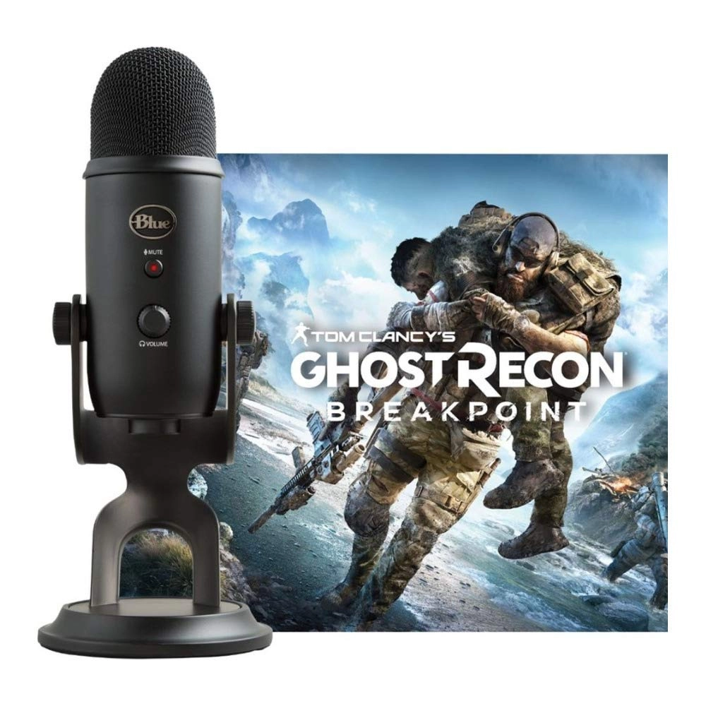 Blue Microphones Yeti USB Microphone + Ghost Recon Breakpoint