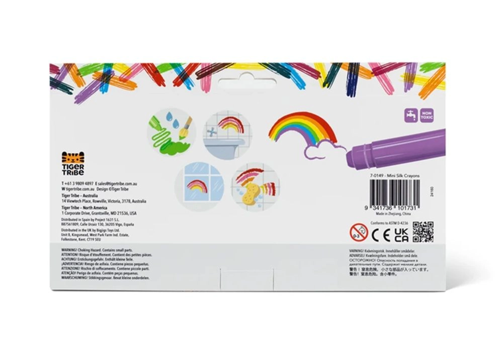 Mini Silk Crayons - 12 Pcs