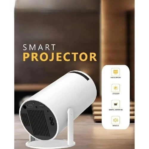 HCS350 Pro Android 11 Gaming Projector 64GB TF Card Wireless Gaming Controller Dual WIFI1920*1080P Home Theater Portable Projector (Hcs350pro White)