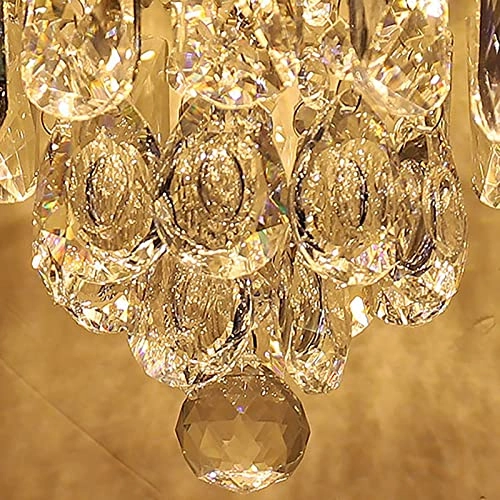 K9 Crystal Raindrop Chandelier - 20x20cm LED Flush Mounted