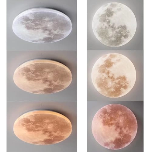 LED Moon Ceiling Light - white light warm light 3 colors
